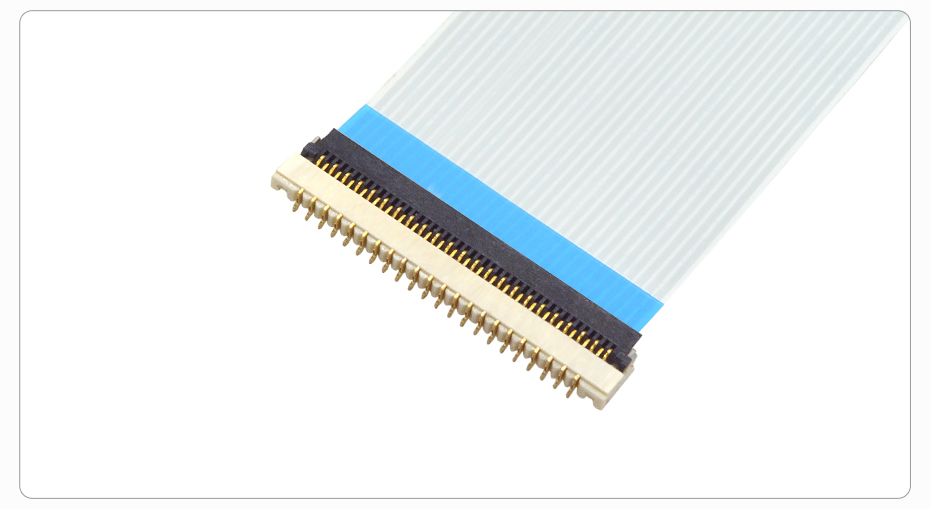 FFC/小蝌蚪视频在线观看 0.3mm 间距 1.0H 翻盖下接 镀金 9P~61P