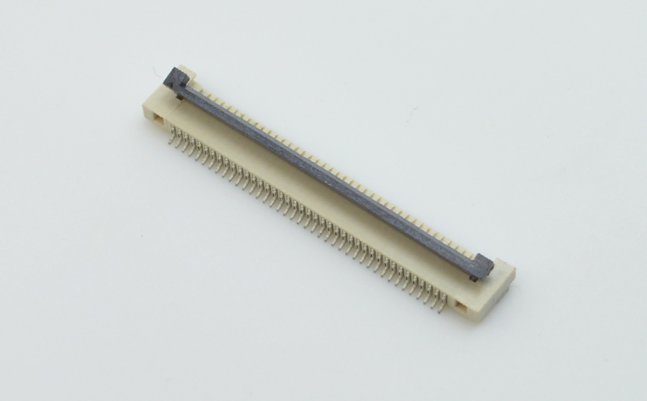 工厂销售FPC/FFC软排线连接器0.5-18P 0.5间距 H1.5厚 翻盖式下接,91色蝌蚪