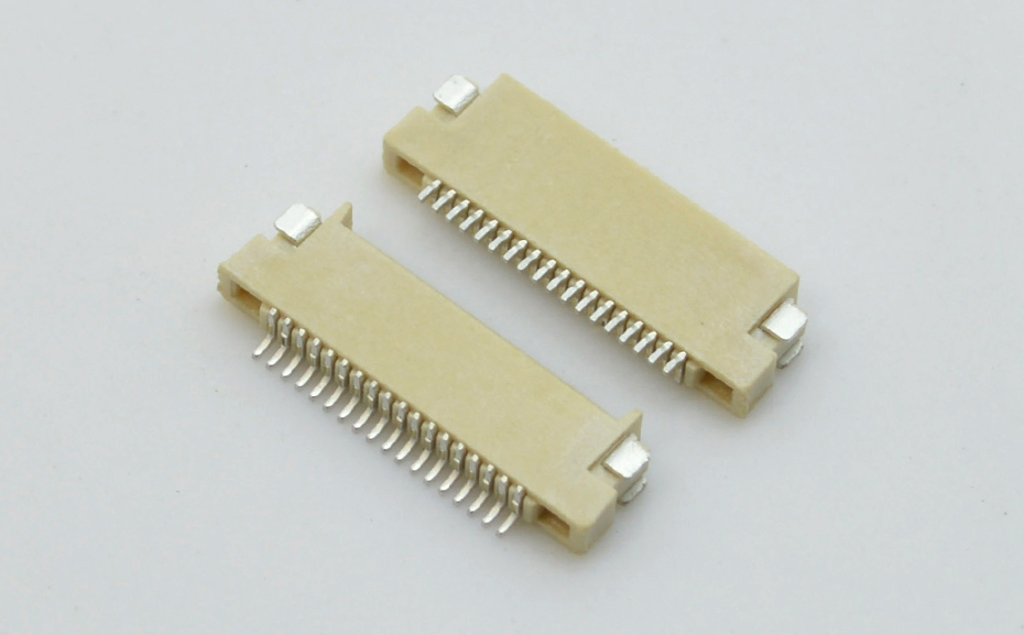 fpc连接器前锁-0.5mm fpc 连接器fpc连接器双面-91色蝌蚪