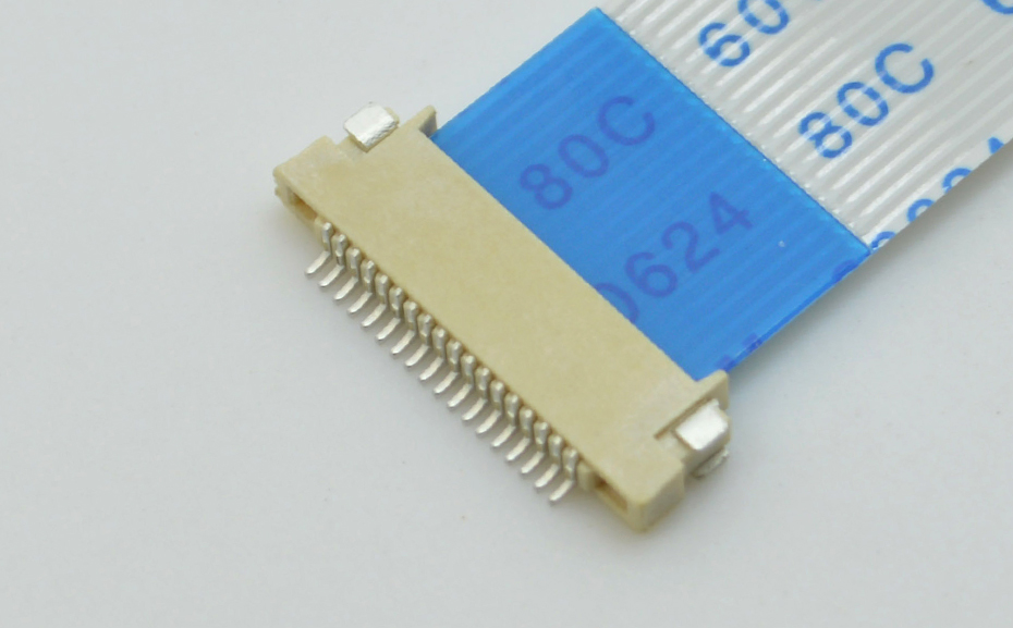 fpc连接器pcb封装 0.5-0.5mm fpc 连接器fpc双面接连接器-91色蝌蚪