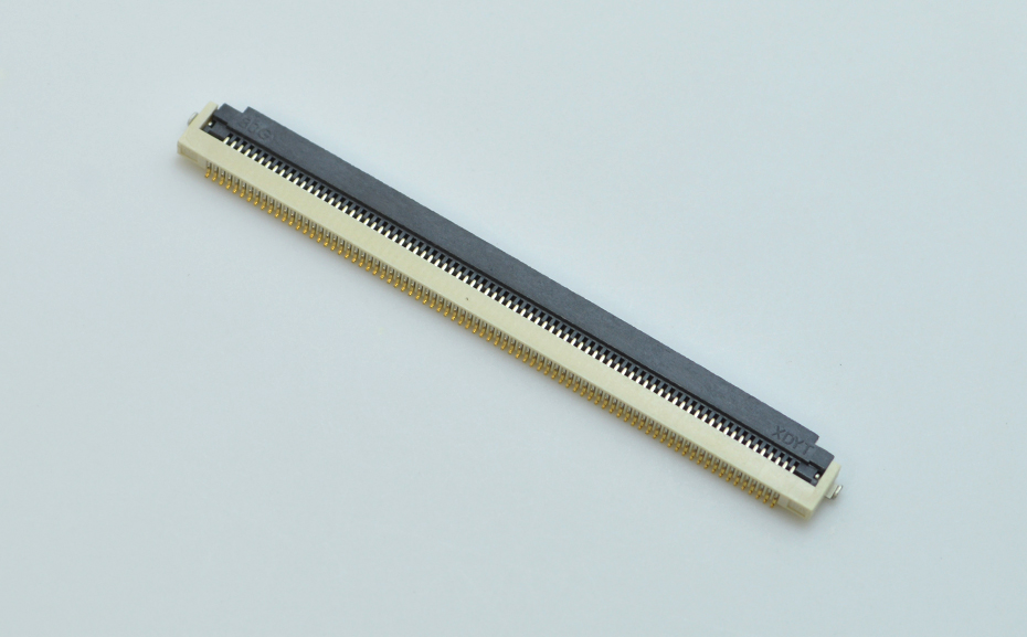 FFC/FPC座 软排线连接器 0.5mm间距 80P /68P翻盖式下接触 液晶屏,91色蝌蚪