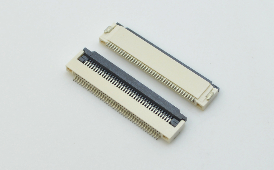fpc软板连接器-fpc连接器 0.5mm翻盖fpc连接器-91色蝌蚪