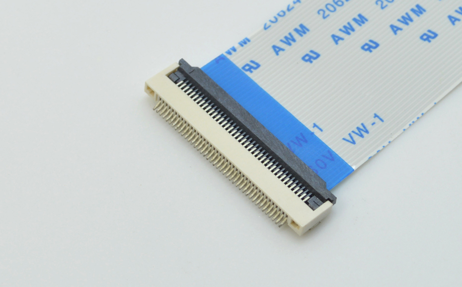 fpc软板连接器-fpc连接器 0.5mm翻盖fpc连接器-91色蝌蚪