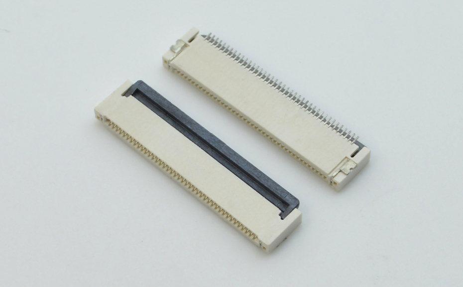 车载fpc连接器-0.5mm fpc连接器后锁 fpc连接器-91色蝌蚪