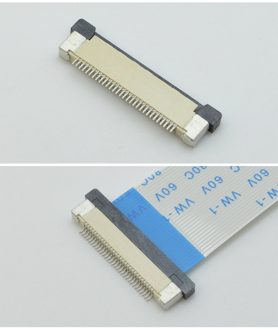 FFC/小蝌蚪视频在线观看 间距0.5mm H2.0 64P下接软排线插座,91色蝌蚪