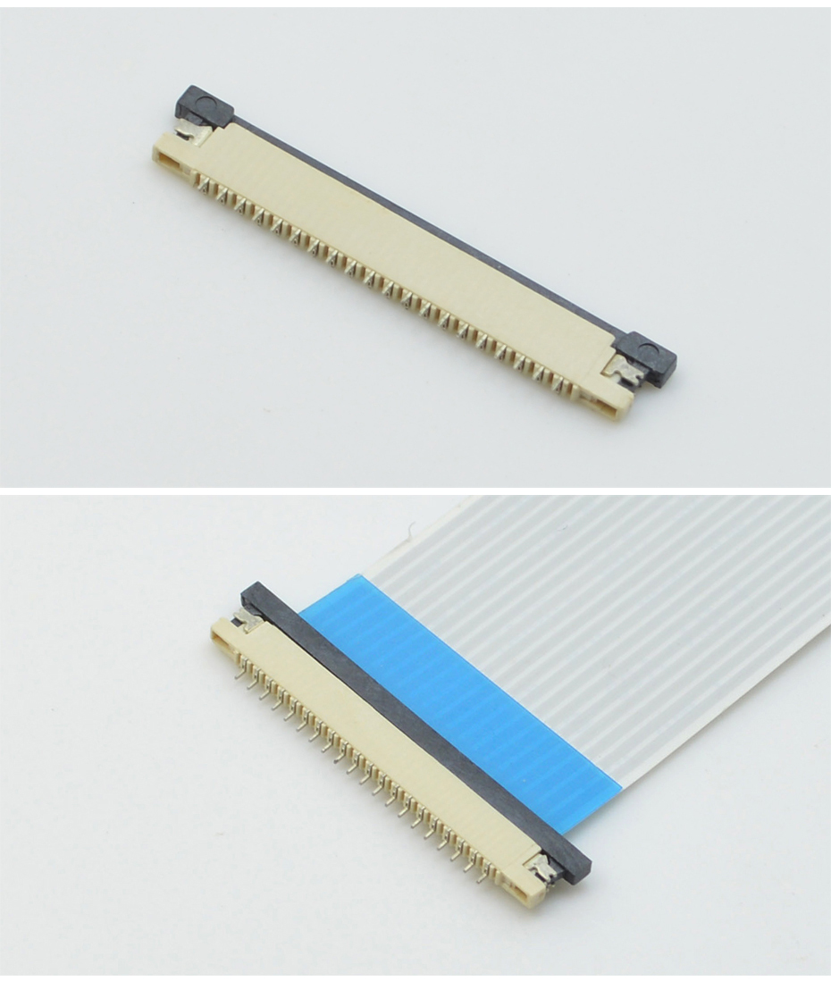 fpc连接器生产厂商-fpc连接器1mm下接fpc连接器-91色蝌蚪