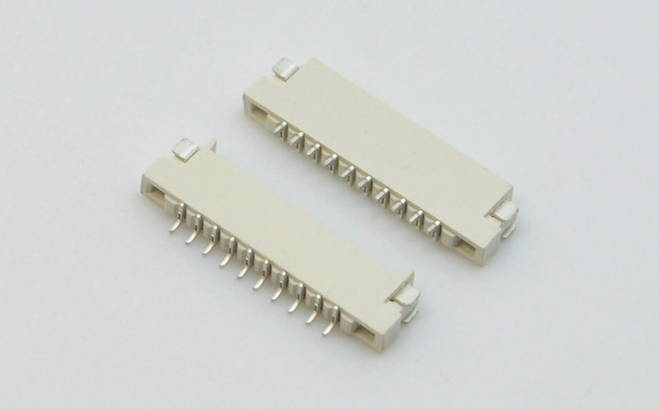 FPC/FFC扁平电缆接线连接座 软排线连接器 1.0MM-10P H1.5插座,91色蝌蚪