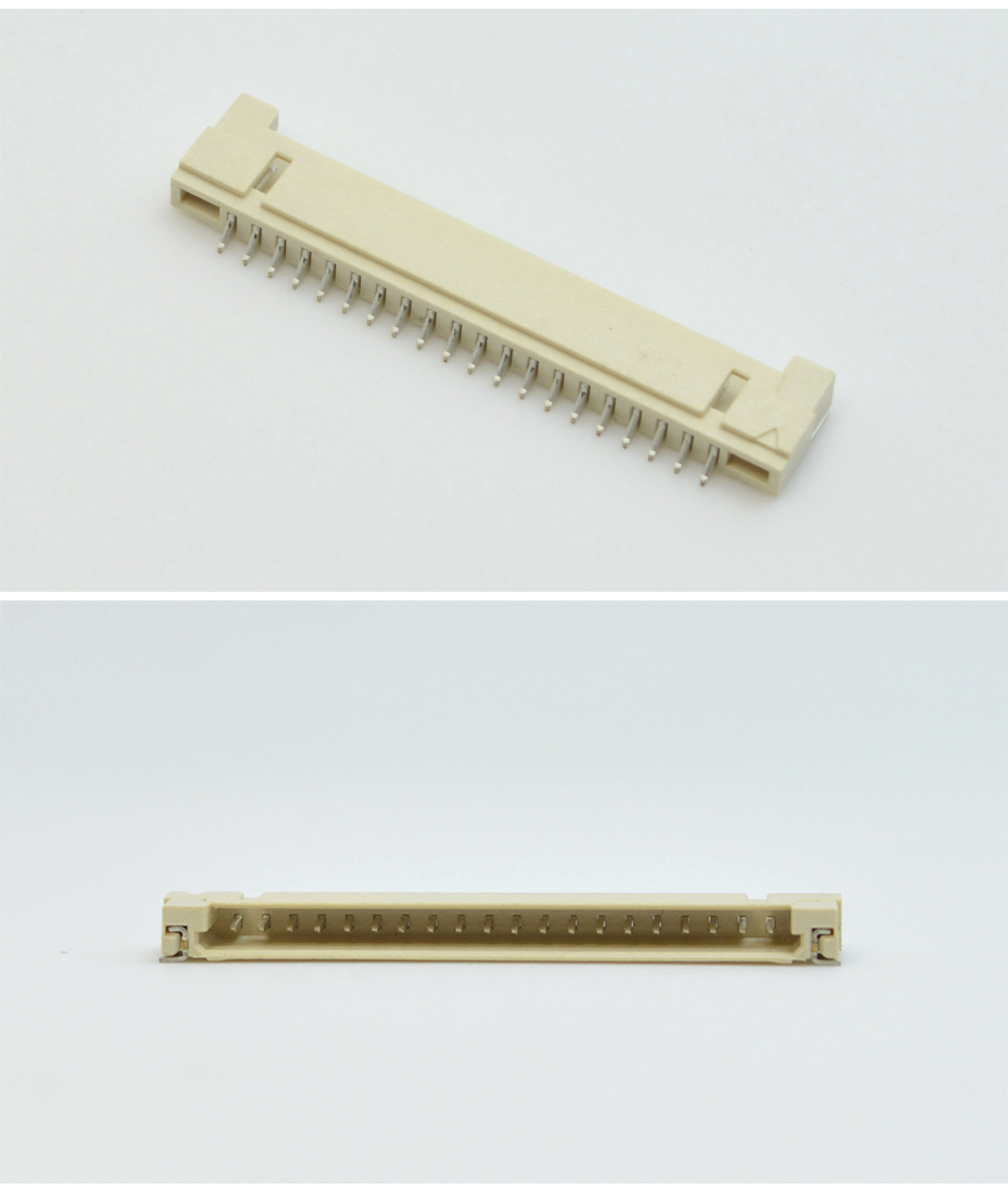 1.25Pitch贴片插座 LCD液晶屏接插件1.25间距20P针 DF14连接器,91色蝌蚪