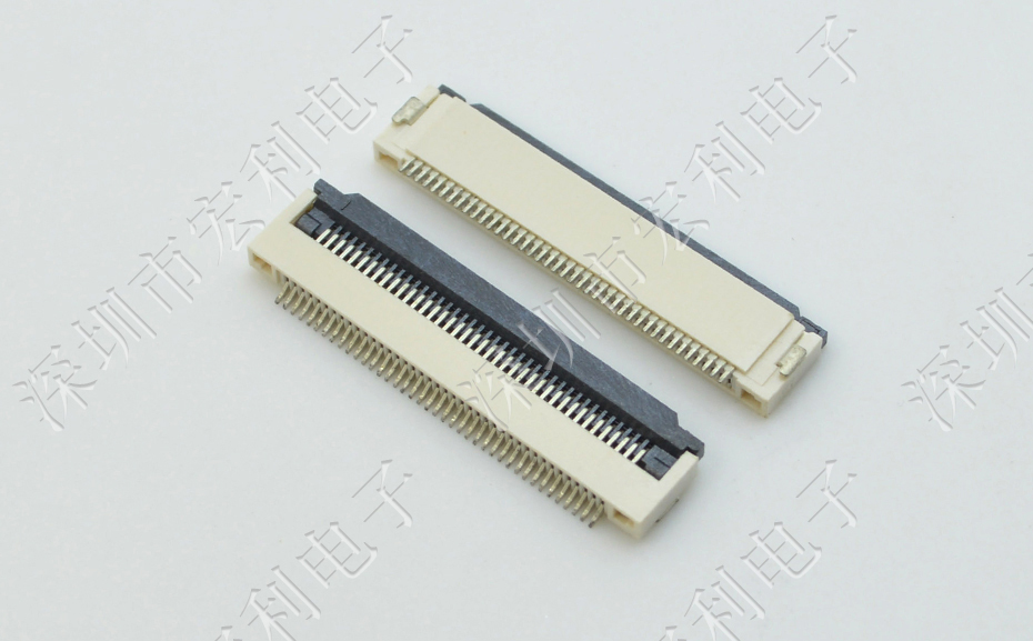 FFC/FPC插座 软排线接插件 小蝌蚪视频在线观看 间距1.0mm 11P 下接翻盖式