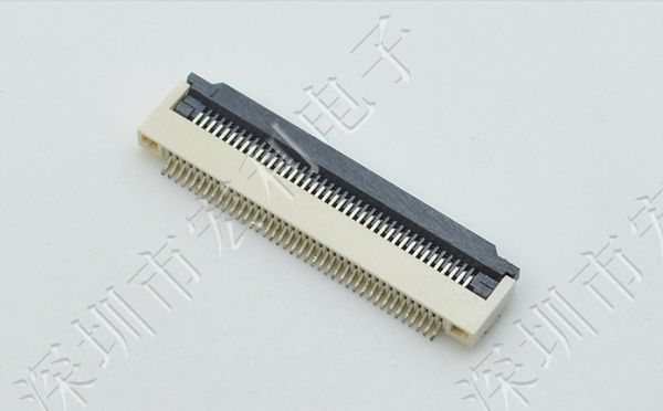 FFC/FPC插座 软排线接插件 小蝌蚪视频在线观看 间距0.5mm 41P 下接翻盖式