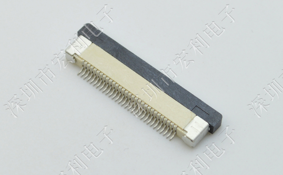 FFC/小蝌蚪视频在线观看 软排线插座 0.5mm间距-45P 下接拉锁 45Pin 抽屉式