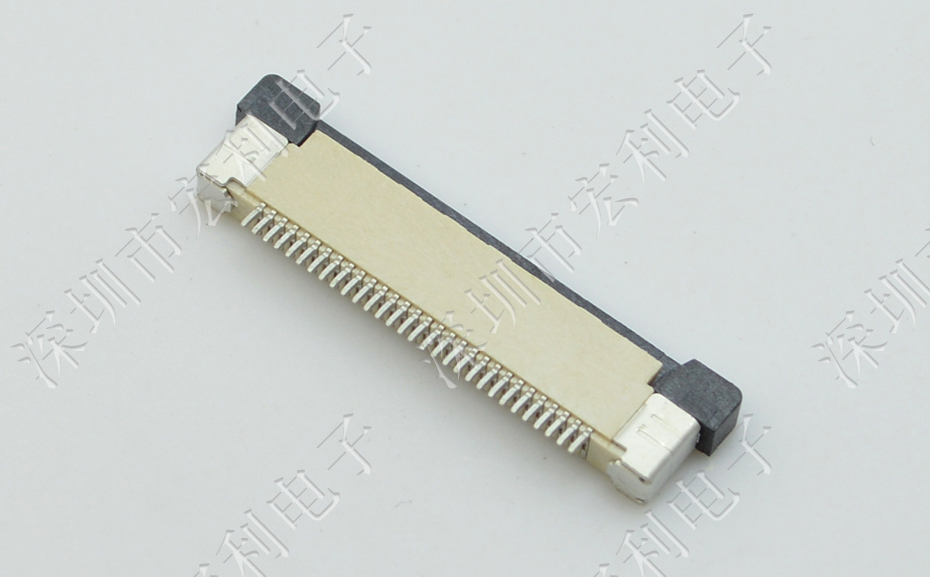 FFC/小蝌蚪视频在线观看 软排线插座 0.5mm间距-45P 下接拉锁 45Pin 抽屉式