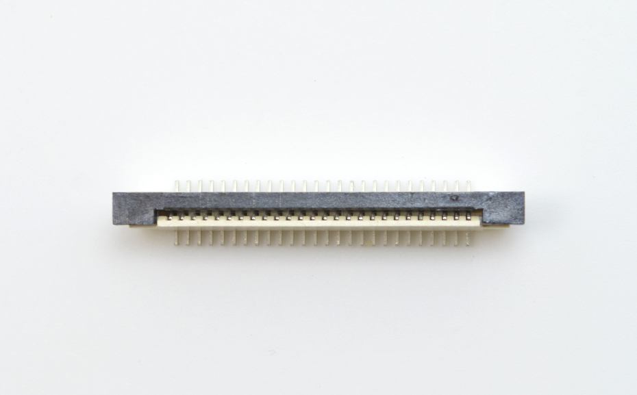 接插件FFC/小蝌蚪视频在线观看 1.0MM 32P 一字脚 立贴带锁 扁平电缆连接器