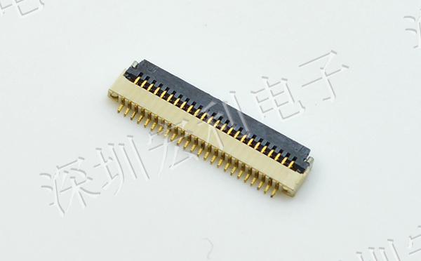 小蝌蚪视频在线观看 间距0.5mm 高H1.0 40P下接翻盖 SMT耐高温贴片连接器