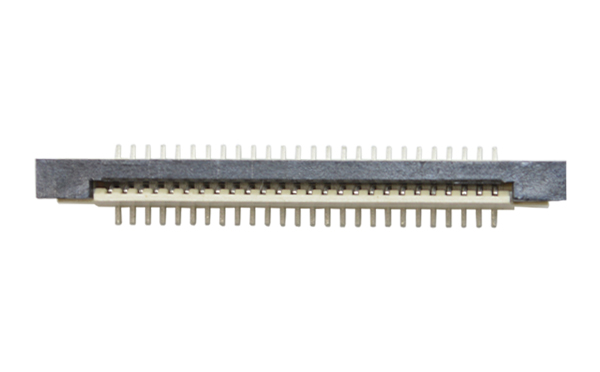 厂家货源 1.0mm间距 立式贴片 一字脚接插件带锁式 FPC/FFC连接器,91色蝌蚪