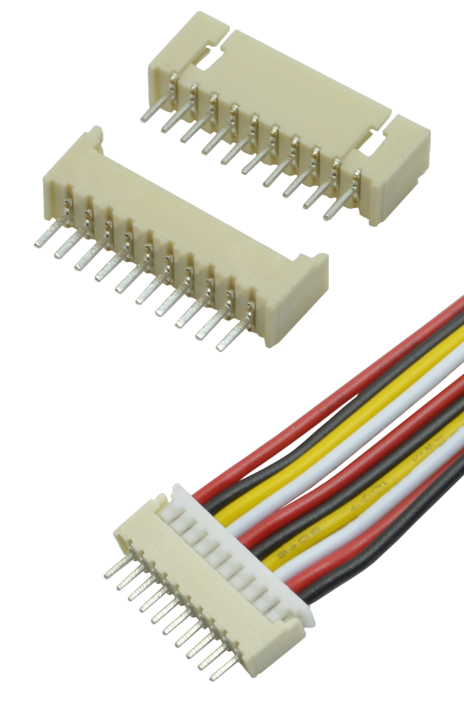 线对板后焊连接器1.25MM间距6A PCB端子 直插电子线束胶壳接插件,91色蝌蚪