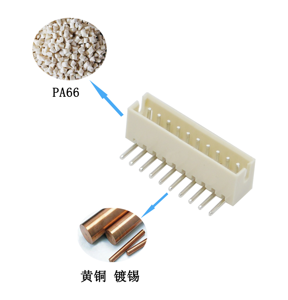 仿 替代JST连接器,B9B-ZR-SM4-TF(LF)(SN)间距1.5-9p立贴弯脚,91色蝌蚪