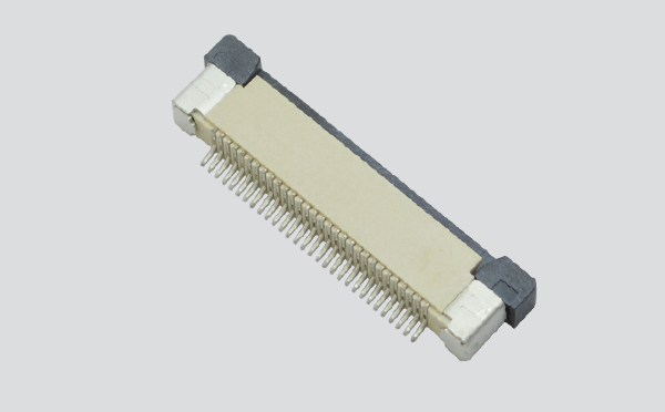 ffc/fpc排线座37pin抽屉式上接触0.5间距 H2.0厚PCB板贴片插座,91色蝌蚪
